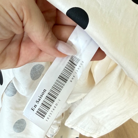 En Saison Polka Dot Tie-Strap Maxi Dress - Picture 7 of 9